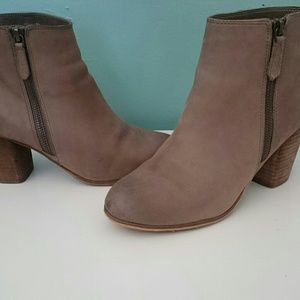 BP trolley ankle booties in taupe